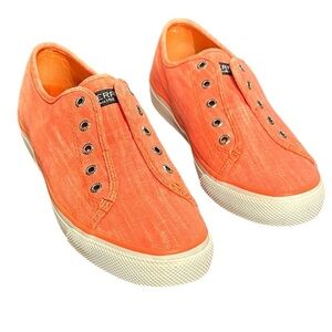 Sperry Top-Sider Seacoast Ripstop Coral Sneakers Boat Deck Shoes Women’s Sz 8.5